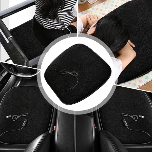 Heated Seat Cushion Stadium Seat Pad Heated Bleacher Cushion 12W Thermostat Heating Pad For Outdoor Sports Camping Fishing Home - Image 4