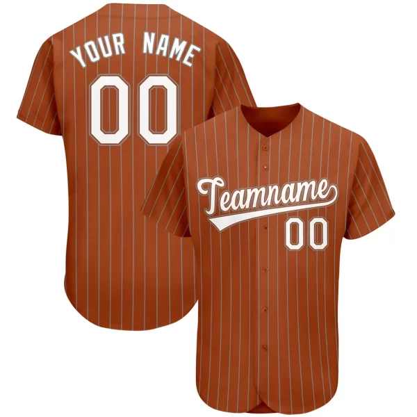 Pin Stripe Black Customizable Baseball Jersey - Image 12