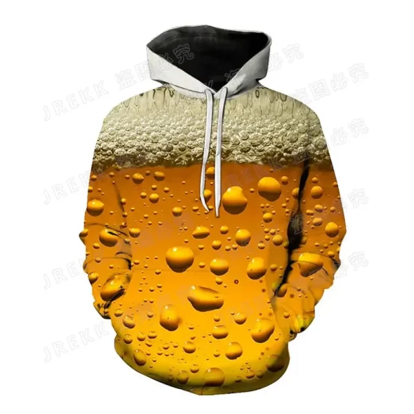 Beer Festival 3D Print Oversized Hoodie - Image 2