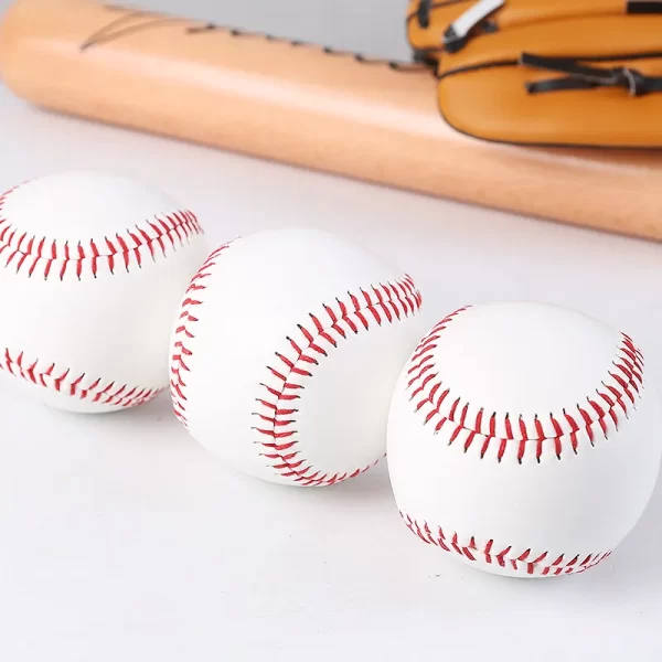 3pcs Set of Softball and Hardball Handmade Baseballs - Image 2