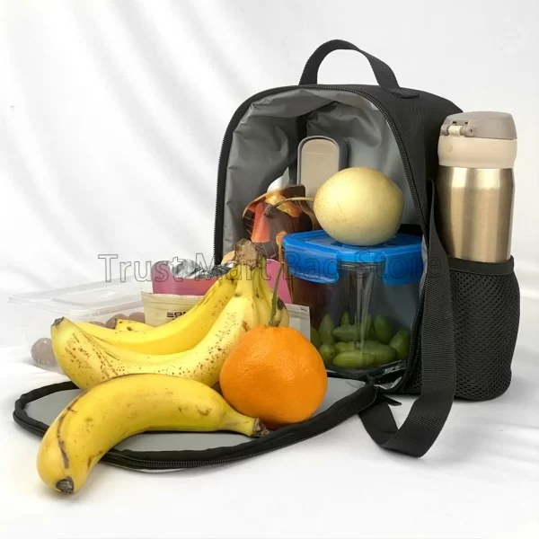 Baseball Design Reusable Lunch Bag Insulated Lunch Box with Adjustable Shoulder Strap Leakproof Bento Tote Bags for Work Picnic - Image 3