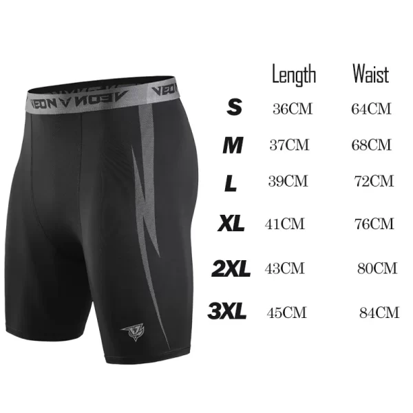 Veidoorn Compression Shorts Men Underwear Spandex Runnining Workout Athletic Leggings Sports Active Shorts - Image 6