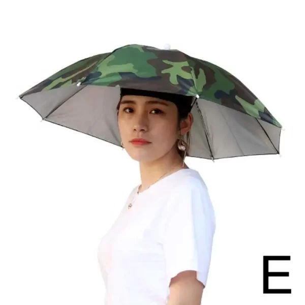 Portable Rain Umbrella Hat Foldable Outdoor Fishing Sunshade Waterproof Camping Headwear Beach Head Hats Fishing Hat 50/55/69CM - Image 12