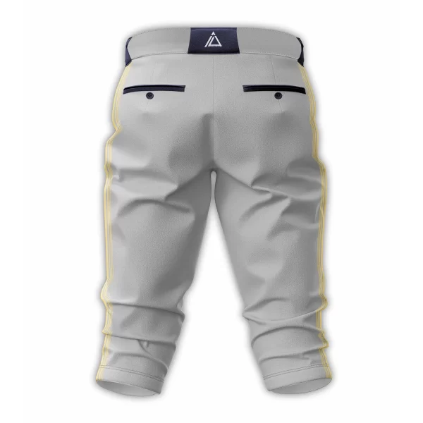 Professional Striped Pants with Zipper Fly - Image 2