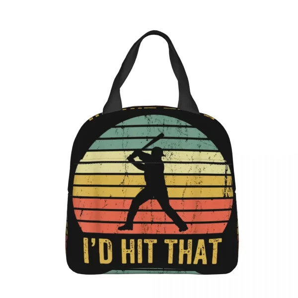 Vintage Baseball Player Insulated Lunch Bags A League of Their Own Thermal Bag Tote Lunch Box Office Travel Food Storage Bags