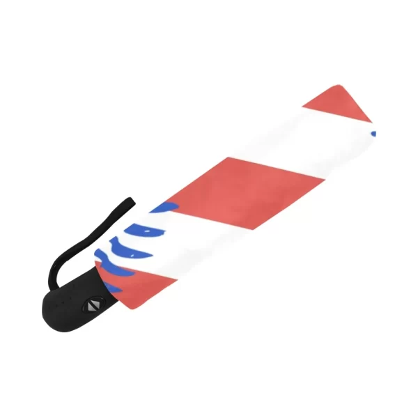 American Flag Baseball Anti-UV Automatic Umbrella Sun Rain Travel Umbrella  Compact UPF 50+ UV Protection - Image 4