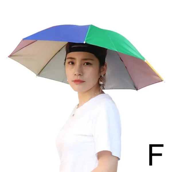 Portable Rain Umbrella Hat Foldable Outdoor Fishing Sunshade Waterproof Camping Headwear Beach Head Hats Fishing Hat 50/55/69CM - Image 14