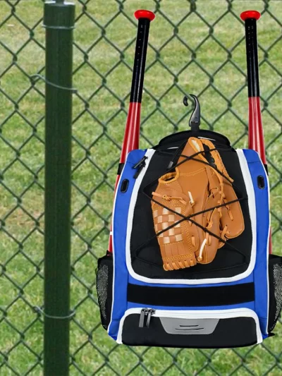 20-35L Baseball Bag T-Ball Softball Equipment Bag Gear Large Main Compartment For Helmet Accessories Separate Shoes Compartment