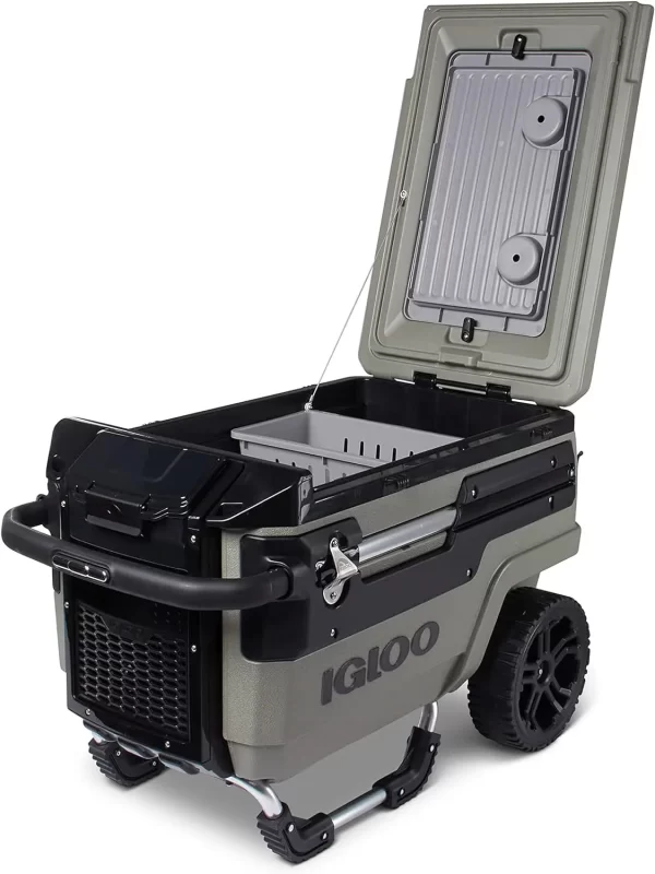 Igloo Premium Trailmate Cooler  ice bucket  wine glass holder  beer cooler - Image 2