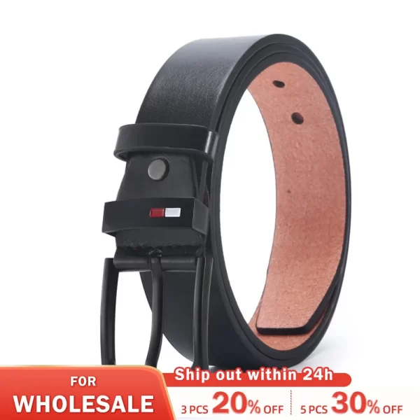 Mens PU Alloy Square Buckle Belts - Image 2