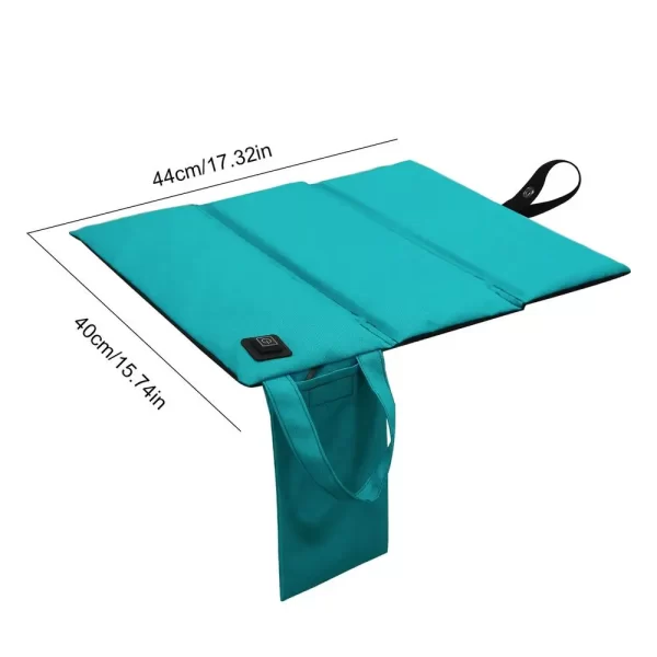 Winter Warm Heated Seat Mats USB Charging Car Camping Travel Electric Heating Pad Cushion Stadium Bleacher Folding Seat Cushion - Image 10