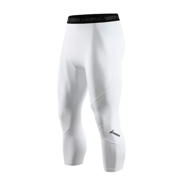 Soft 3/4 Compression Tights for Men Sportswear Quick Dry Training Leggings Gym Fitness Athletic Pants Sport Bottoms Running - Image 7