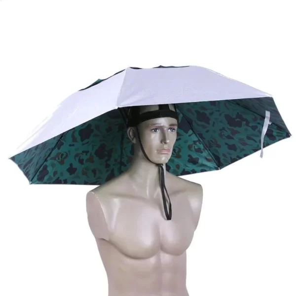 90CM Large Head Umbrella Anti-UV Anti-Rain Outdoor Travel Fishing Umbrella Hat Portable Three-Folding Umbrella Men Women - Image 6