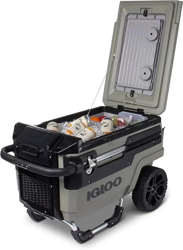 Igloo Premium Trailmate Cooler  ice bucket  wine glass holder  beer cooler - Image 4