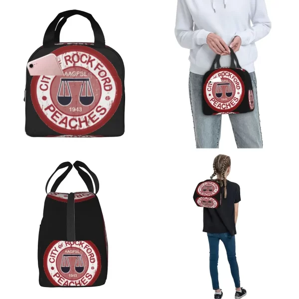 A League Of Their Own Peaches Insulated Lunch Bag Thermal Bag Meal Container Baseball Movie Large Tote Lunch Box Men Work Picnic - Image 3