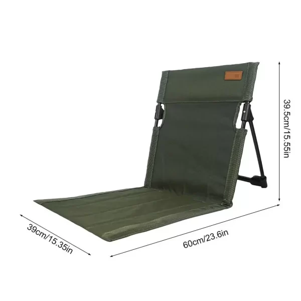 Folding Lawn Chairs For Adults 600D Oxford Cloth Lightweight Camping Chair Portable Stadium Seats For Bleachers Seat Cushion - Image 8