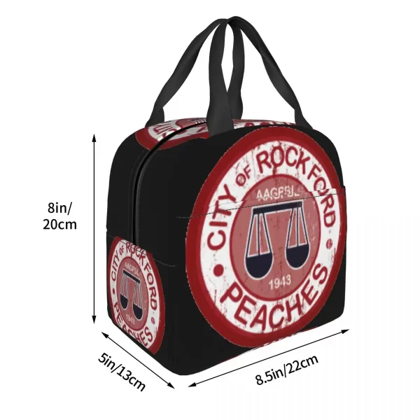 A League Of Their Own Peaches Insulated Lunch Bag Thermal Bag Meal Container Baseball Movie Large Tote Lunch Box Men Work Picnic - Image 6