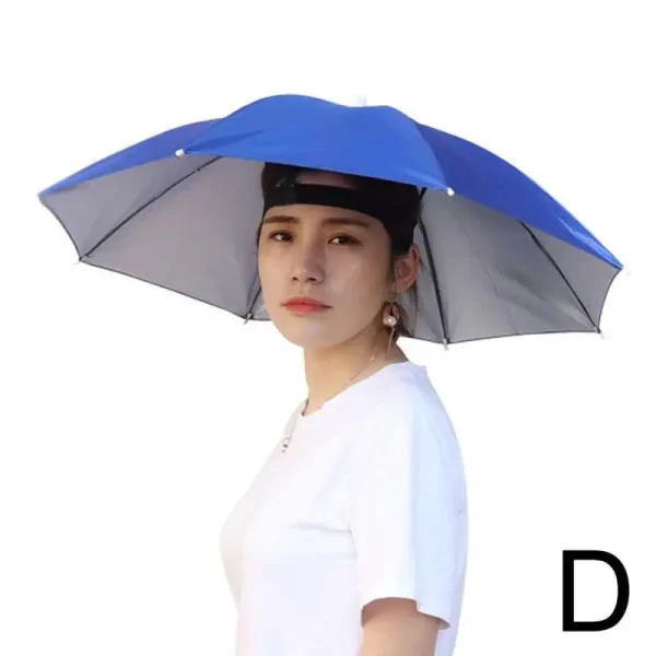 Portable Rain Umbrella Hat Foldable Outdoor Fishing Sunshade Waterproof Camping Headwear Beach Head Hats Fishing Hat 50/55/69CM - Image 13