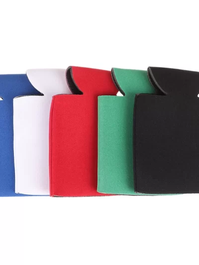 5pcs Beer Sleeves Camping Can Cup Soda Cover Neoprene Drink Cooler Portable Bottle Outdoor Sleeve for Party Wedding Birthday