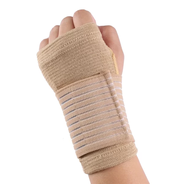 2pcs Elastic Bandage Wrist Guard Support Arthritis Gloves Sprain Band Wrist Protector Hand Brace Elastic Sports Safety Wristband - Image 3