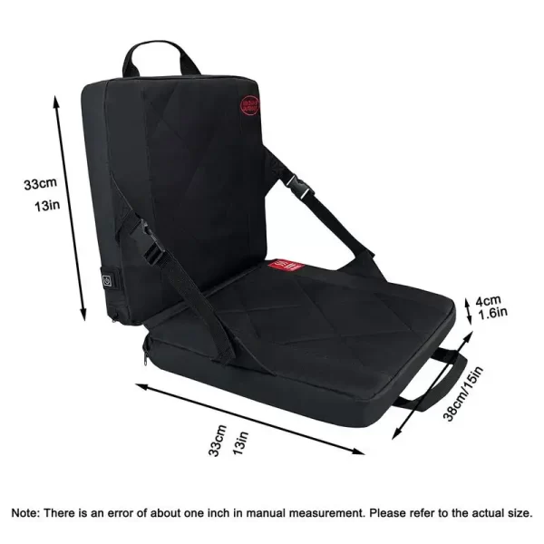 winter Heated Seats cushion Stadium Warm Chair Seat Portable Foldable Bleacher Seats with Back Support 3 Levels Heating cushion - Image 6