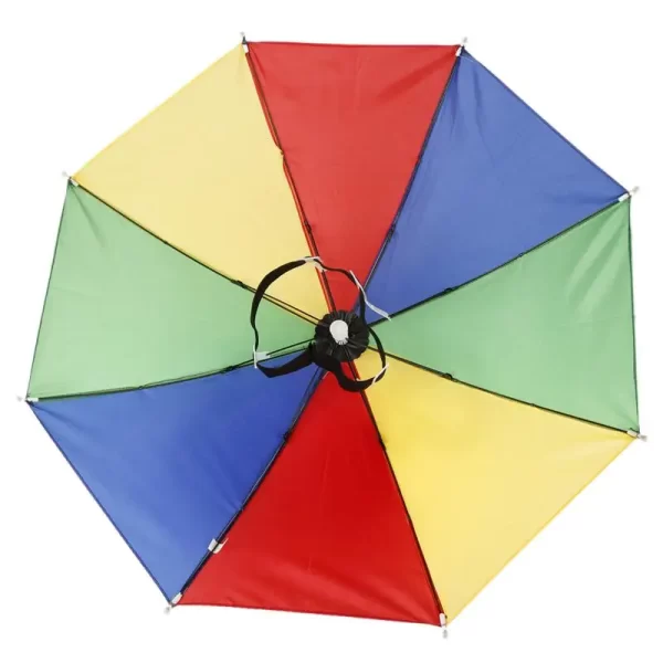 1/2/4PCS Portable Rain Umbrella Hat Army Green Foldable Outdoor Pesca Sun Shade Waterproof Camping Fishing Headwear Beach - Image 5