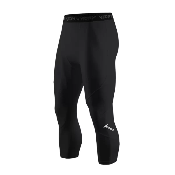 Soft 3/4 Compression Tights for Men Sportswear Quick Dry Training Leggings Gym Fitness Athletic Pants Sport Bottoms Running - Image 8