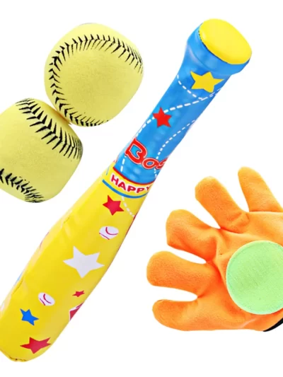1 Set/4 Pcs Baseball Bat Kids Baseball Bat Kit Indoor Training Equipment T-Ball Bats