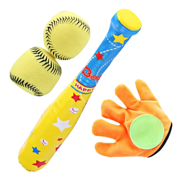 1 Set/4 Pcs Baseball Bat Kids Baseball Bat Kit Indoor Training Equipment T-Ball Bats
