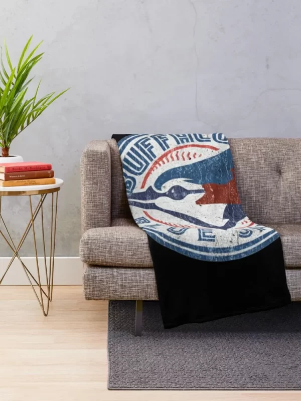 Buffalo Blue Jays Baseball Throw Blanket Single Blanket - Image 2