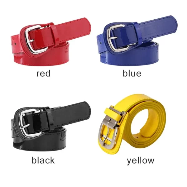 Pu Leather Unisex Baseball Belt - Image 5
