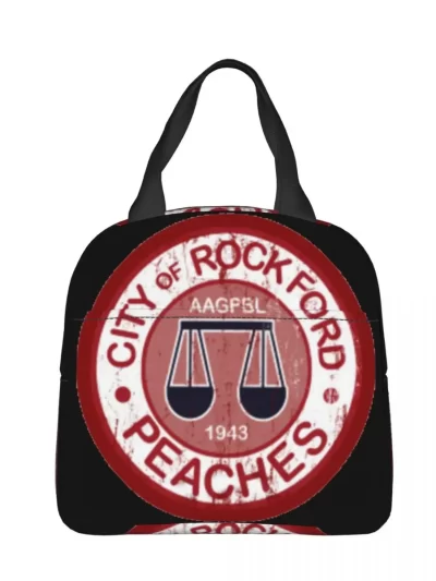 A League Of Their Own Peaches Insulated Lunch Bag Thermal Bag Meal Container Baseball Movie Large Tote Lunch Box Men Work Picnic