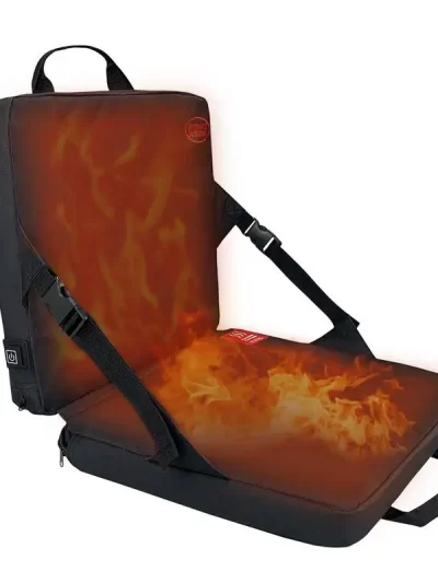 winter Heated Seats cushion Stadium Warm Chair Seat Portable Foldable Bleacher Seats with Back Support 3 Levels Heating cushion
