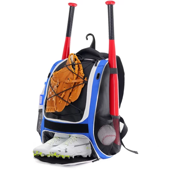 20-35L Baseball Bag T-Ball Softball Equipment Bag Gear Large Main Compartment For Helmet Accessories Separate Shoes Compartment - Image 3