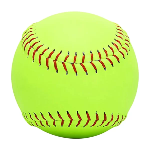 Yellow Sports Practice Softballs Weight Slowpitch Softball 12inch Official Size Lightweight for Games Practice Beginner Teens - Image 4