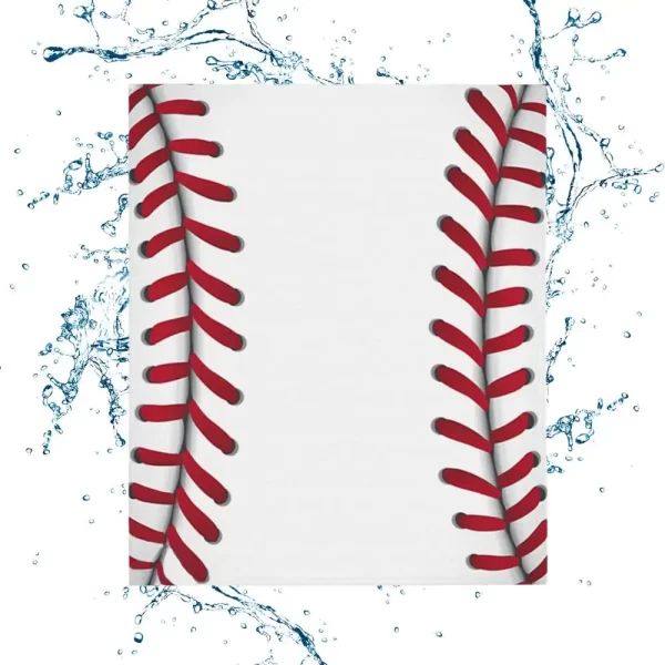 Softball Room Decor Soft Cute Baseball Texture Blanket - Image 7