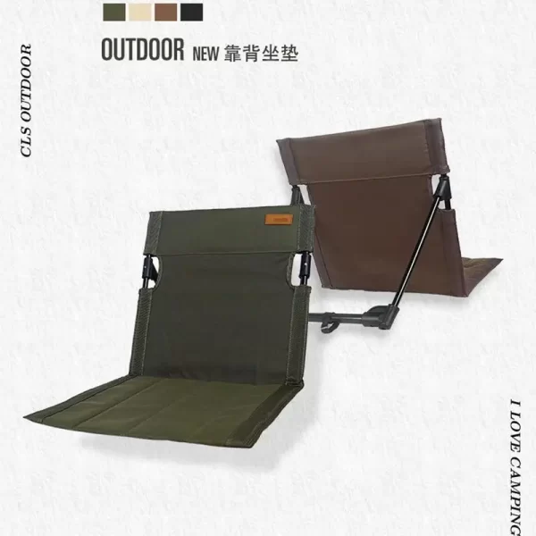 Folding Lawn Chairs For Adults 600D Oxford Cloth Lightweight Camping Chair Portable Stadium Seats For Bleachers Seat Cushion - Image 2