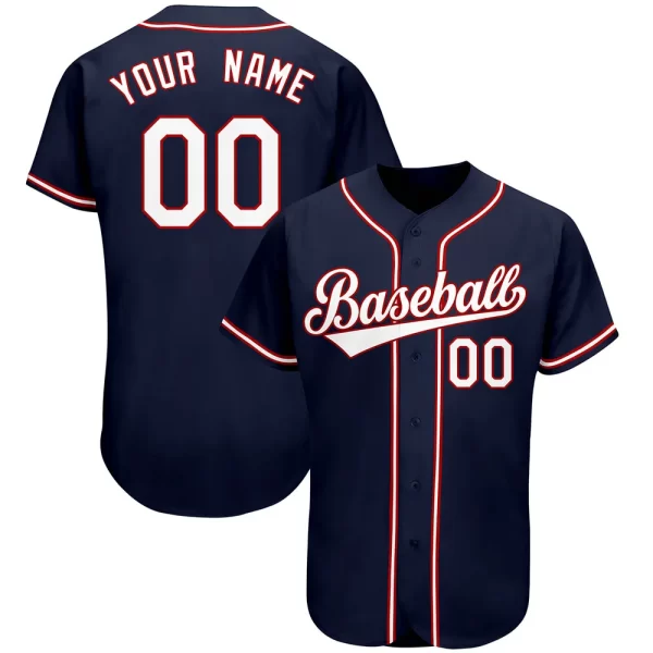 Customizable Red Team Baseball Jersey - Image 15