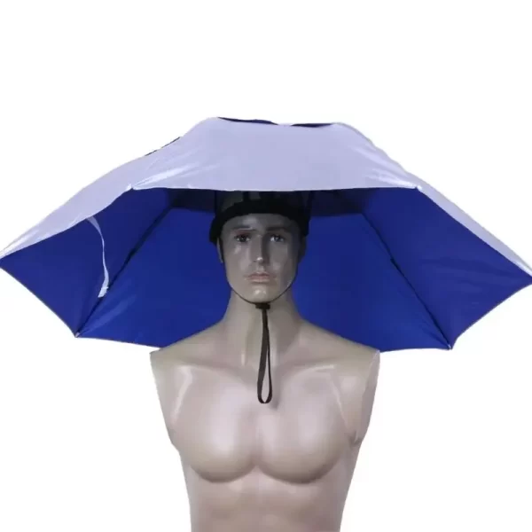 90CM Large Head Umbrella Anti-UV Anti-Rain Outdoor Travel Fishing Umbrella Hat Portable Three-Folding Umbrella Men Women - Image 3