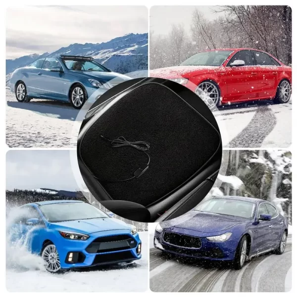 Heated Seat Cushion Stadium Seat Pad Heated Bleacher Cushion 12W Thermostat Heating Pad For Outdoor Sports Camping Fishing Home - Image 2
