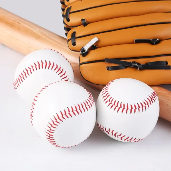 3pcs Set of Softball and Hardball Handmade Baseballs - Image 3