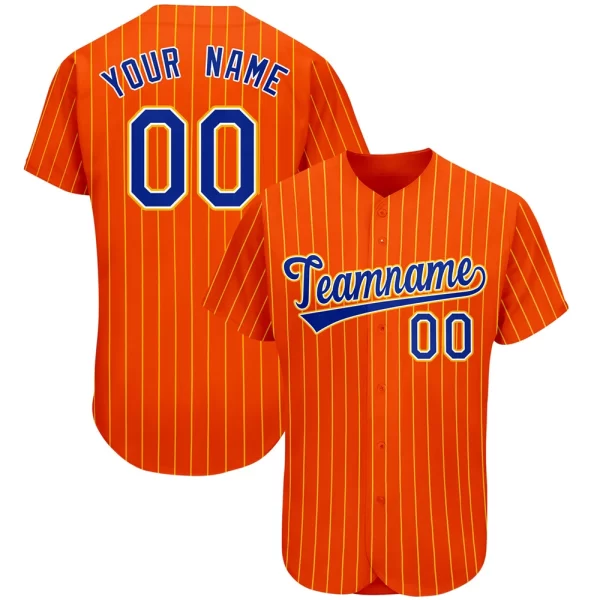 Pin Stripe Black Customizable Baseball Jersey - Image 11