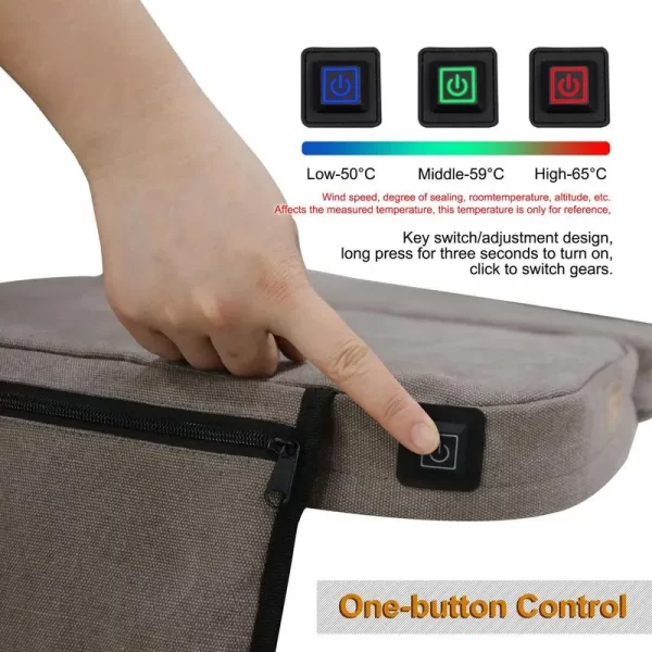 Foldable Heated Seat Cushion Portable Heating Pad Bleacher Cushion Witer Outdoor Warm Supplies for Camping Fishing Stadium - Image 3