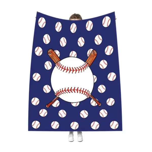 Softball Room Decor Soft Cute Baseball Texture Blanket