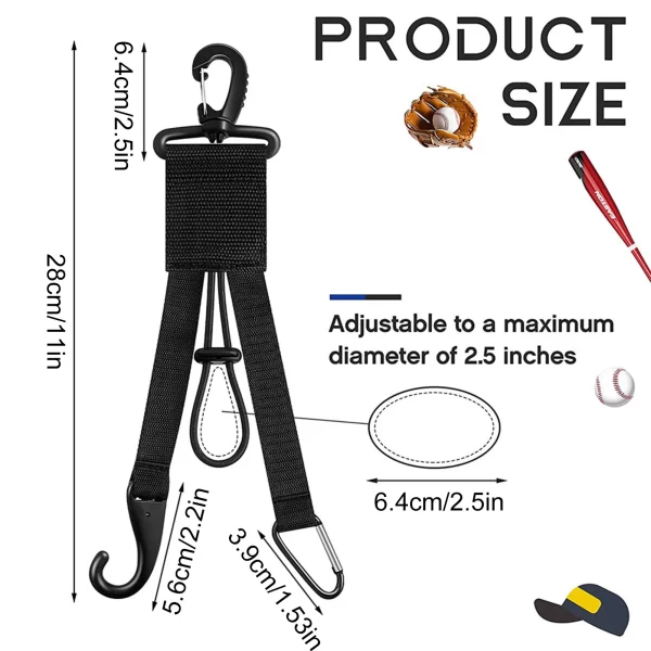 3-in-1 Baseball Bat Glove Storage - Image 6