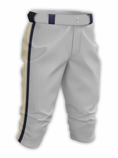 Professional Striped Pants with Zipper Fly