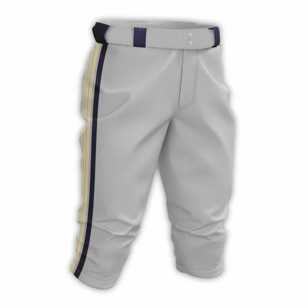 Professional Striped Pants with Zipper Fly