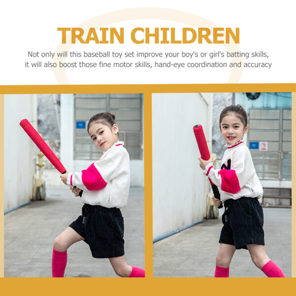 Boy Eva Baseball Bat Parent-child Toddler Playset Outdoor Foam Wear-resistant Children Toy - Image 3