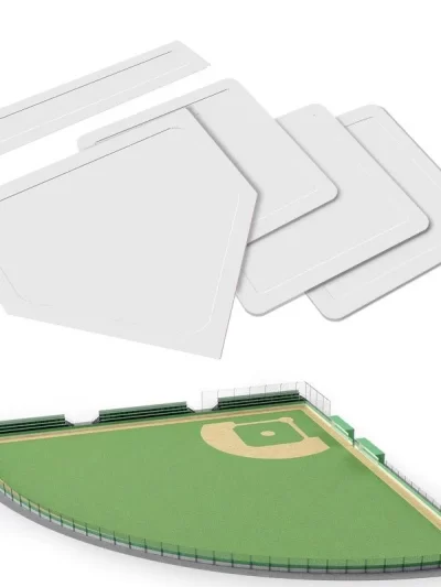 1/5pcs Baseball & Softball Base Set Rubber Field Bases For Kids Adults Practice Team Game Backyard And School Baseball Equipment