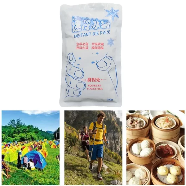 10PCS Instant Portable Cold Pack Capacity Disposable Ice Pack For Athletes Outdoor Activities Cooler Bag Lunch Food Lunch Box - Image 2